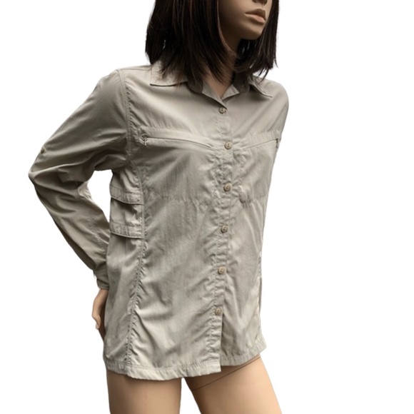 Eastern Mountain Sports Long Sleeve button Down Vented Shirt Size Small - Picture 8 of 10